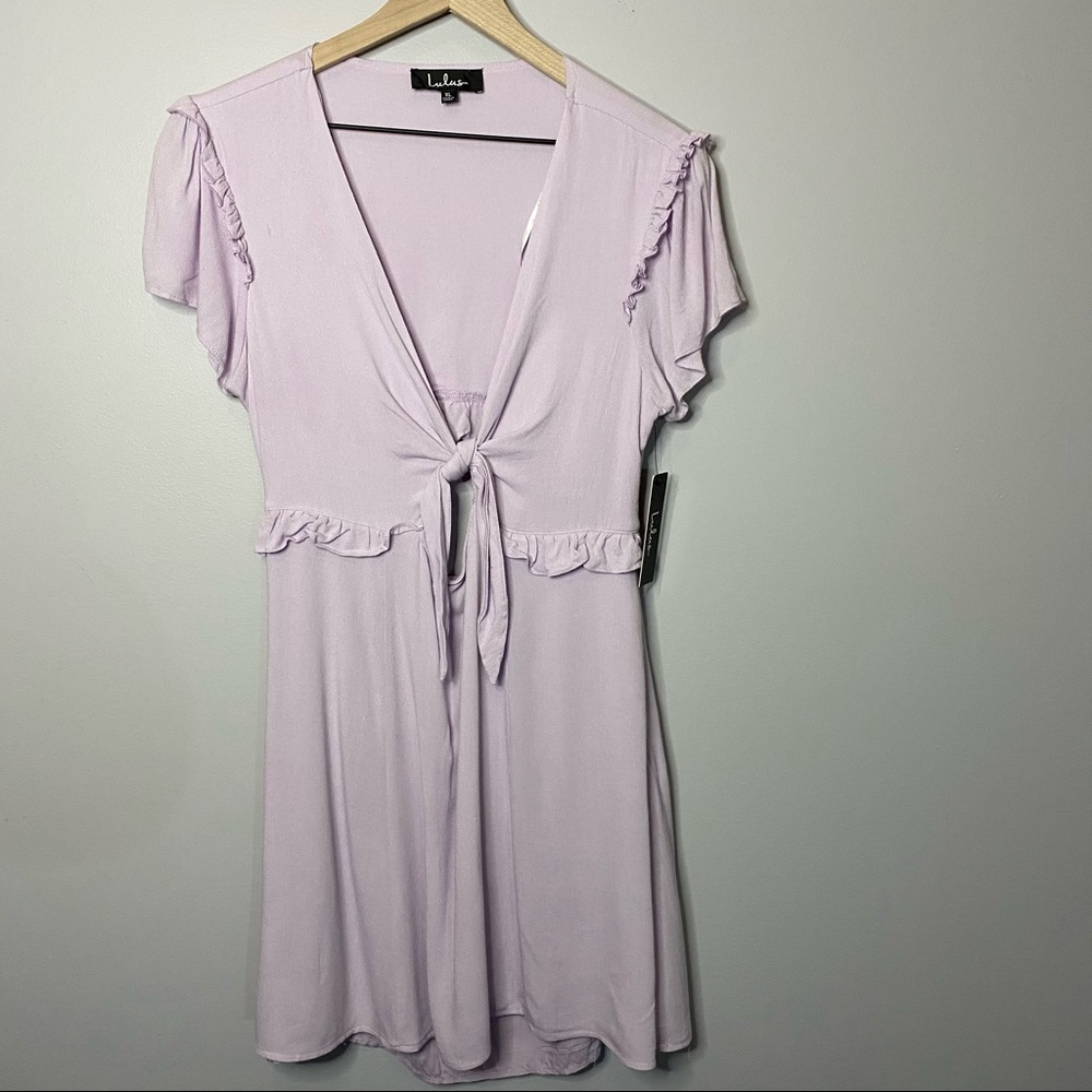 NWT XL Lulus Cut Out Ruffle Sleeve Dress